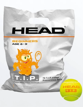 М'ячі для тенісу Head TIP orange polybag 72 balls (578270)