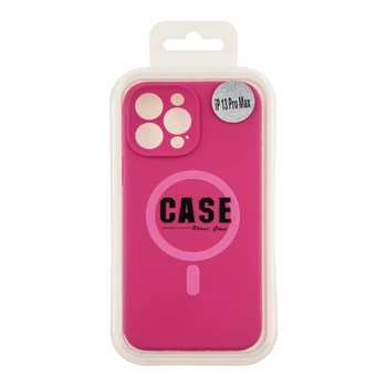 Чохол Premium Glow Silicone Case Full Camera with Magsafe для iPhone 13 Pro Max Manyue Red