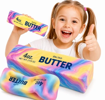 Сквіш антистрес Масло Butter ароматизований 13 см | Squishy Вершкове Масло, м'яка іграшка-антистрес з запахом, slow rise, в асортименті (COPY)