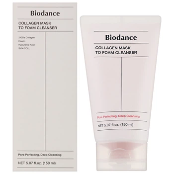 Очищувальна маска-пінка з колагеном і ніацинамідом Biodance Collagen Mask To Foam Cleanser, 150 мл