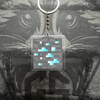Брелок з Акрилу Minecraft Алмазна руда