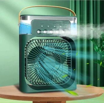 Портативный охладитель воздуха 9418 с USB питанием 900 мл 3 скорости и 7 цветов подсветки для дома офиса