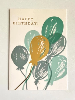 Листівка - книжечка з конвертом та вкладишем для листа 9 х 13 см Happy birthday