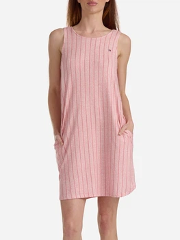 Піжамне плаття жіноче великих розмірів Tommy Hilfiger 742754655 XL Рожеве (1160238403)
