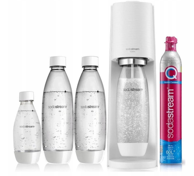 Сифон для газирования воды 3 бутылки CO2 для дома белый SodaStream FK-3240