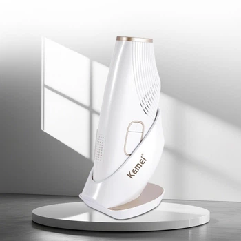 Фотоэпилятор Kemei IPL с LED дисплеем и УФ подставкой