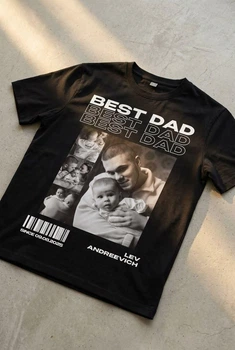 Чоловіча футболка Sol's Best Dad 2XL Чорна