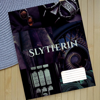 Тетрадь Гарри Поттер Слизерин Harry Potter Slytherin клетка 18 листов (30943)