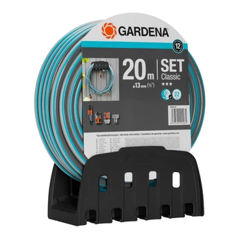 Шланг садовый для полива Gardena Classic 18005-50 с комплектом для полива и кронштейном (20 м, 1/2")