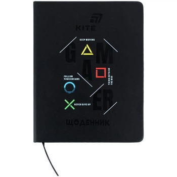 Щоденник шкільний твердий PU Kite Gamer (K26-264-1)