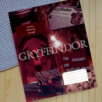 Тетрадь Гарри Поттер Ґрифиндор Harry Potter Gryffindor линия 18 листов (30907)