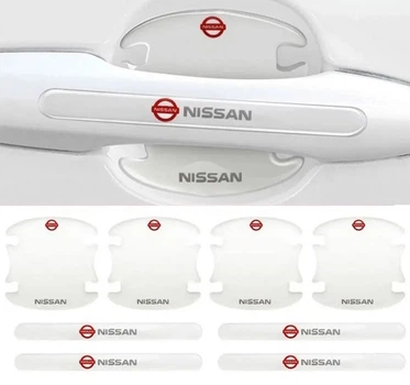 Защитная пленка для дверных ручек Nissan силиконовая прозрачная (8 шт.)