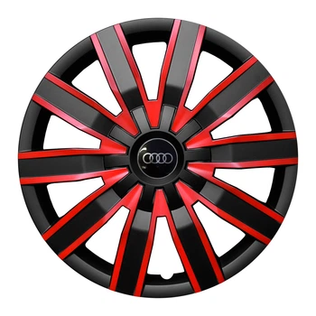 Колпаки Jawoplast Volare Duo Black-Red R15 Audi (Комплект 4 шт.)