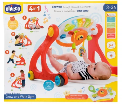 Розвиваючий ігровий центр-ходунки 4 в 1 Chicco Grow and Walk (09335.00) (8058664086825)