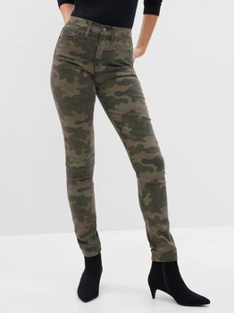 Джинсы Skinny женские GAP 533142839 25 Хаки (1160161378)