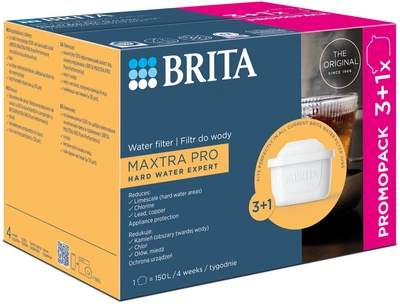 Набір Картриджів BRITA Maxtra Pro Limescale для жорсткої води 3+1 шт (1051773)