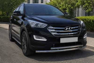 Передня дуга ST014 (нерж.) для Hyundai Santa Fe 3 2012-2018 рр