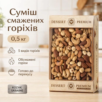 Суміш смажених горіхів Dessert Premium 500 г