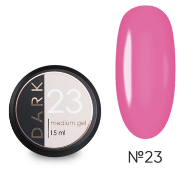 Гель для укрепления ногтей Dark Medium Gel No23 барби-розовый 15 мл