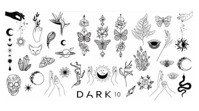 Пластина для стемпинга DARK №10