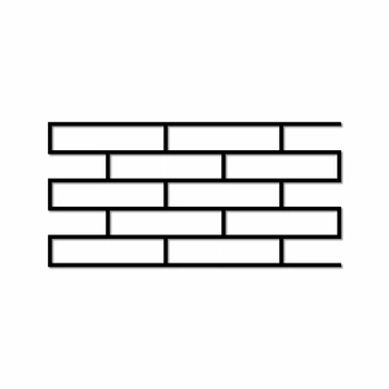 Трафарет (толщина 5 мм) многоразовый для штукатурки Кирпич (050110)