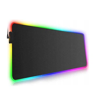 Игровой коврик для мыши RGB 30×70 см с LED-подсветкой, большой геймерский ковер