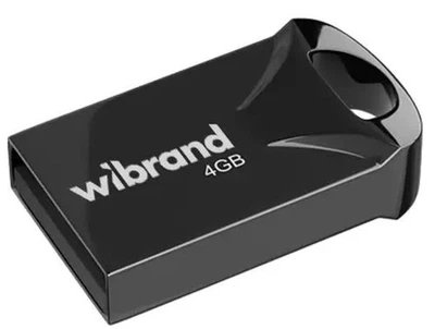 Флеш накопичувач USB 4Gb Wibrand Hawk, Black, USB 2.0 (WI2.0/HA4M1B)