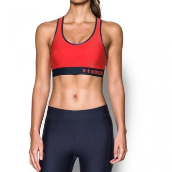 Спортивний топ жіночий Under Armour Mid Graphic S Помаранчевий, Синій 1293777-693