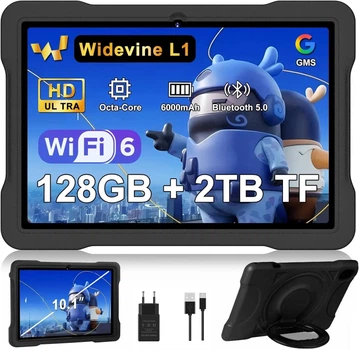Планшет 10.1" UJJ U8 6+14/128Gb 8 ядер Android 14 6000 mAh Black (102177864) - Б/У
