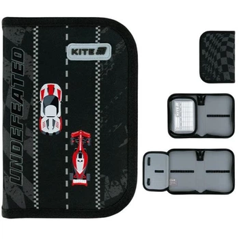 Пенал Kite 1 від., 1 відворот, без наповнення 621 Race&Win K26-621-4