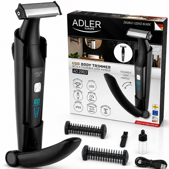 Тример для тіла Adler AD 2963, USB, LED, 1200mAh, 5 Вт