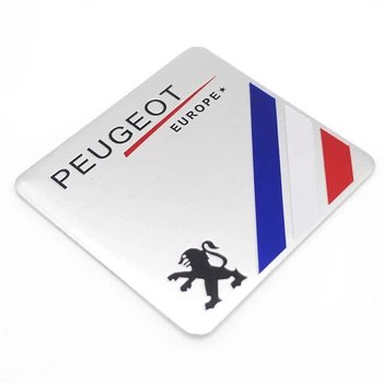 Емблема алюмінієва Peugeot 6,0*5,5 см
