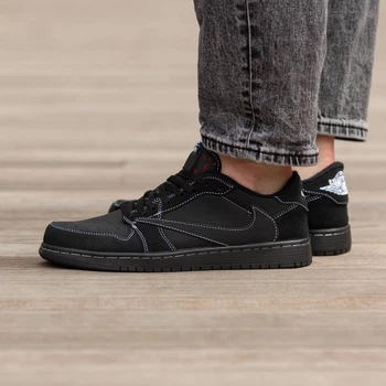Кросівки чоловічі Air Jordan Retro 1 Low x Travis Scott OG Black Phantom 39 (1347-620548)
