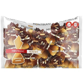 Цукерки Roshen Монблан з цільним лісовим горіхом 1 кг