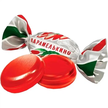 Карамель льодяникова Roshen Карамелькіно Барбарис 1 кг
