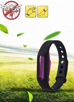 Силиконовый браслет от комаров MOSQUITO BRACELET 1145 черный.
