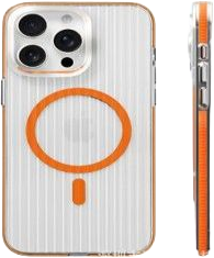 Etui plecki Evelatus Suitcase MagSafe Case do Apple iPhone 16 Pro Max Transparent Orange (EVEAPP16PMSMCTO)