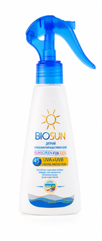 Детский солнцезащитный лосьон-спрей Bioton BioSun SPF45, 150 мл