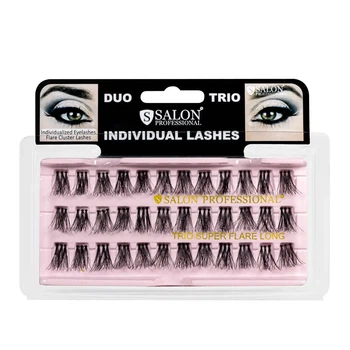 Пучки для наращивания ресниц тройные Salon Professional Trio Super Flare Long SHORT