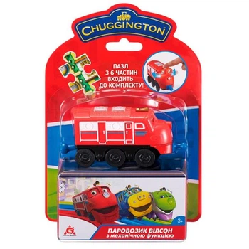 Паровозик Chuggington Вилсон с механической функцией и пазлом (EU890301)