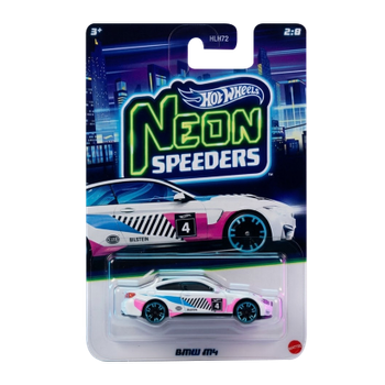 Тематична Машинка Hot Wheels BMW M4 Neon Speeders 1:64 JKY02 White