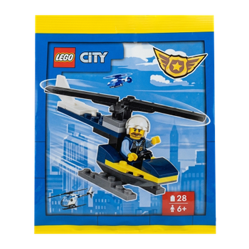 Конструктор Lego Фигурка Policeman with Helicopter Paper Bag City 952402 cty1728
