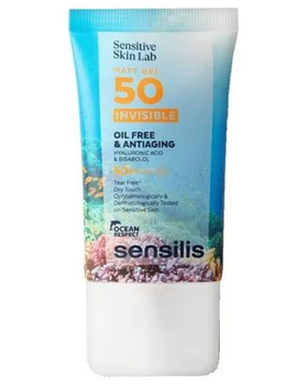 Фотозахисний матуючий гель з SPF50+ Sensilis Matt gel Gel Oilfree SPF50+ 40ml