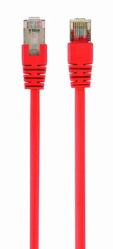 Патч-корд Cablexpert PP22-2M/R, FTP, литой, 50u" штекер с фиксатором, 2 м, красный