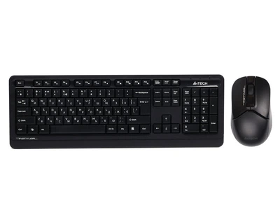 Комплект беспроводная клавиатура с мышью A4Tech Fstyler FG1012S, цвет черный