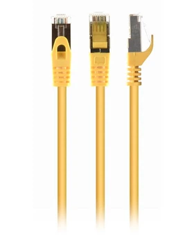 Патч-корд Cablexpert PP6A-LSZHCU-Y-2M, S/STP, литой, 50u" штекер с фиксатором, 2.0 м, жёлтый
