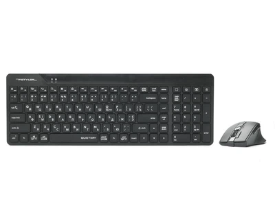 Комплект беспроводная клавиатура с мышью A4Tech Fstyler FG2400 Air (Black), цвет черный