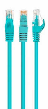 Патч-корд Cablexpert PP6U-0.25M/G, UTP, категория 6, литой, 50u" штекер с фиксатором, 0,25 м, зеленый