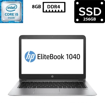 Ноутбук Hewlett Packard EliteBook Folio 1040 G3 14" TN 1920x1080 Core i5-6300U 2.40GHz 8GB DDR4 SSD 256GB HD Graphics 520 Камера (HF1040G3R8S256A) Б/У
