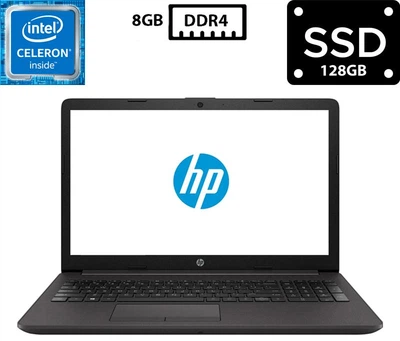 Ноутбук Hewlett Packard 250 G7 15.6" TN 1366x768 Celeron N4000 1.10GHz 8GB DDR4 SSD 128GB HD Graphics 600 Камера (H250G7R8S128A) Б/В